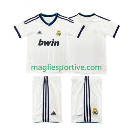 Completo Calcio Real Madrid 2012 2013 Retro Bambino Divisa Prima
